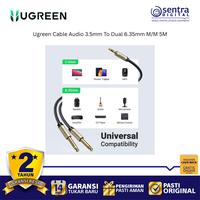 Gambar Ugreen Converter Cable Jack 3.5mm to Dual 6.35mm 5M Stereo Audio for Electronic Music Instruments dari Sentra Digital Kota Surabaya 2 Tokopedia
