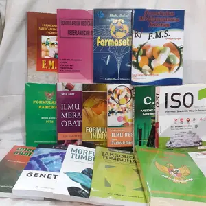Buku Farmasi Bebas Pilih FMI, FMN, Farmasetika, FMS, FORNAS, IMO, FOI, Ilmu Resep, CMN, ISO, Interaksi Obat, Genetika, MORTUM, TAKTUM, Farmakope Nederland