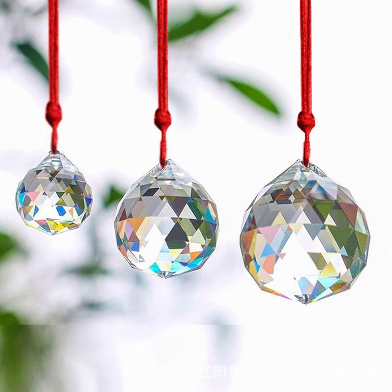 Máy tạo cầu vồng Lăng kính pha lê, 30mm, Trang trí Treo phong thủy cho gia đình và Vườn 1
