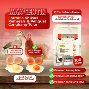 Max Centin 100gr  - Obat Pemerah Telur Ayam - Obat Hewan Grosir Murah - Obat Ayam Grosir