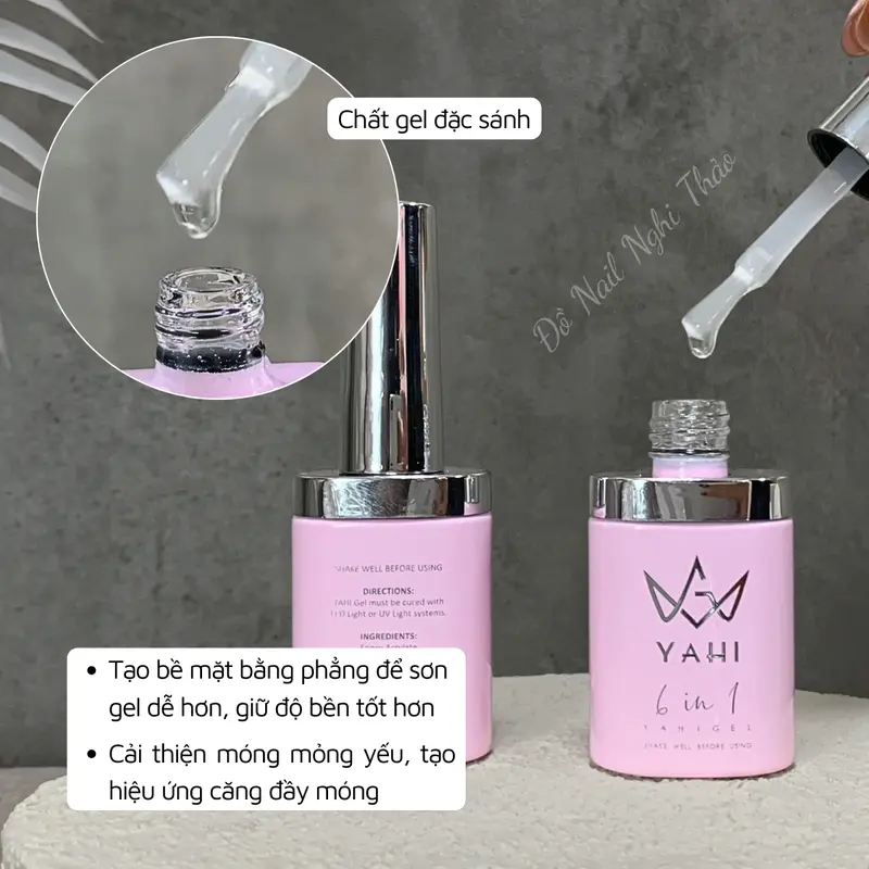 Glue gel gắn móng úp YAHI 6 in 1 2
