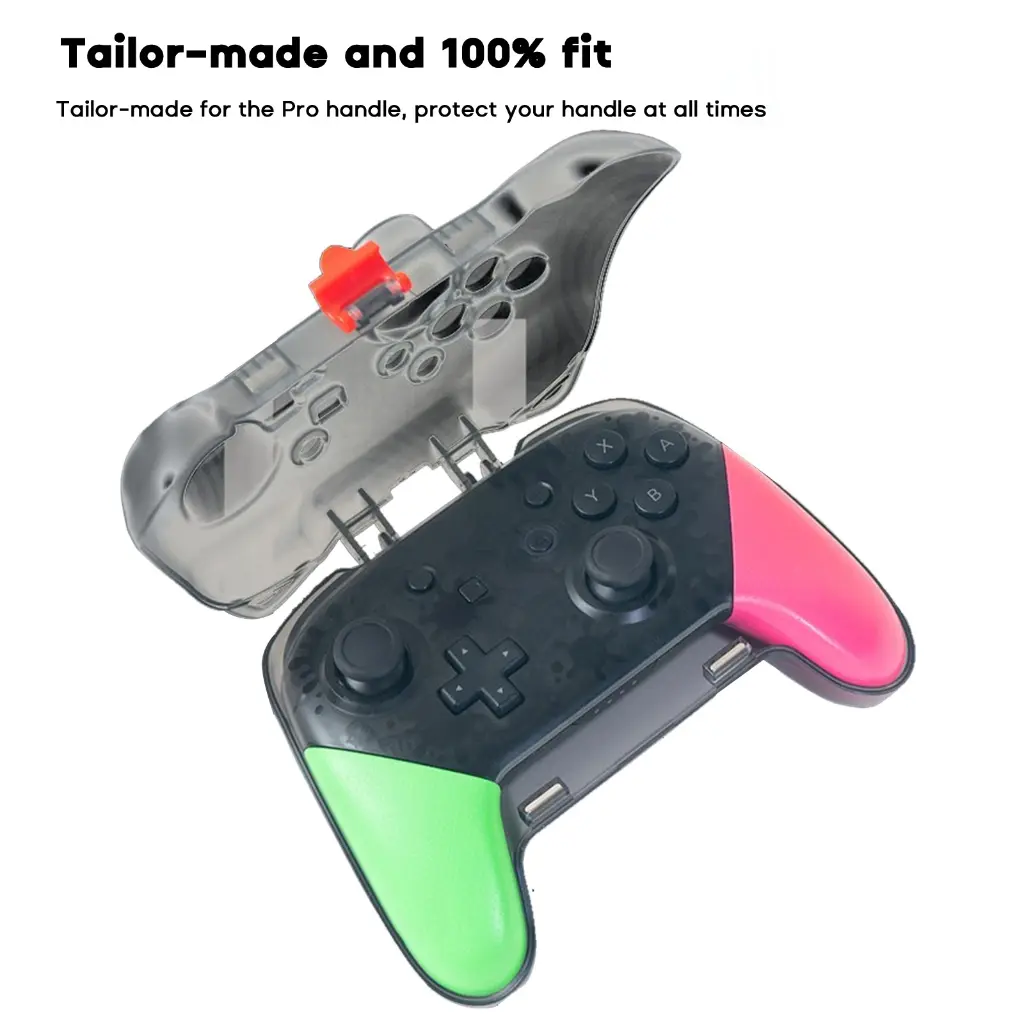 Replacement Full Housing Skin Protective Cover Case Hard Casing Handle Hand Grip Cover for Switch Pro Game Controller