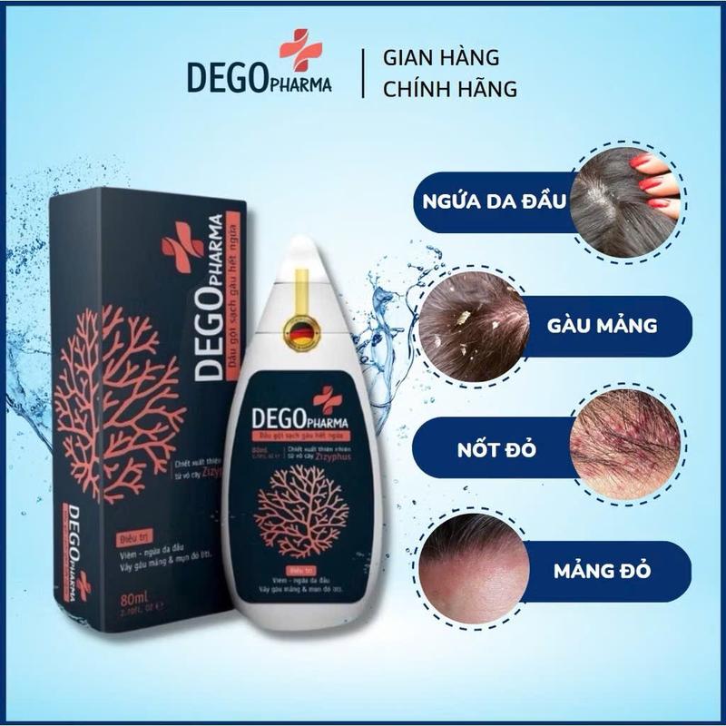  Combo 2 Chai Dầu Gội Đầu Dego Pharma Hổ Trợ Nấm Gàu Ngứa 