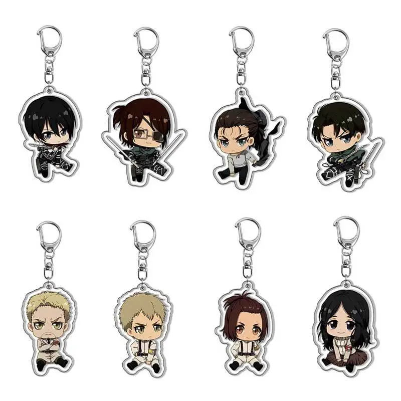 Dây Chuyền Chìa Khóa Attack On Titan, Có Eren Yeager Và Mikasa Ackerman