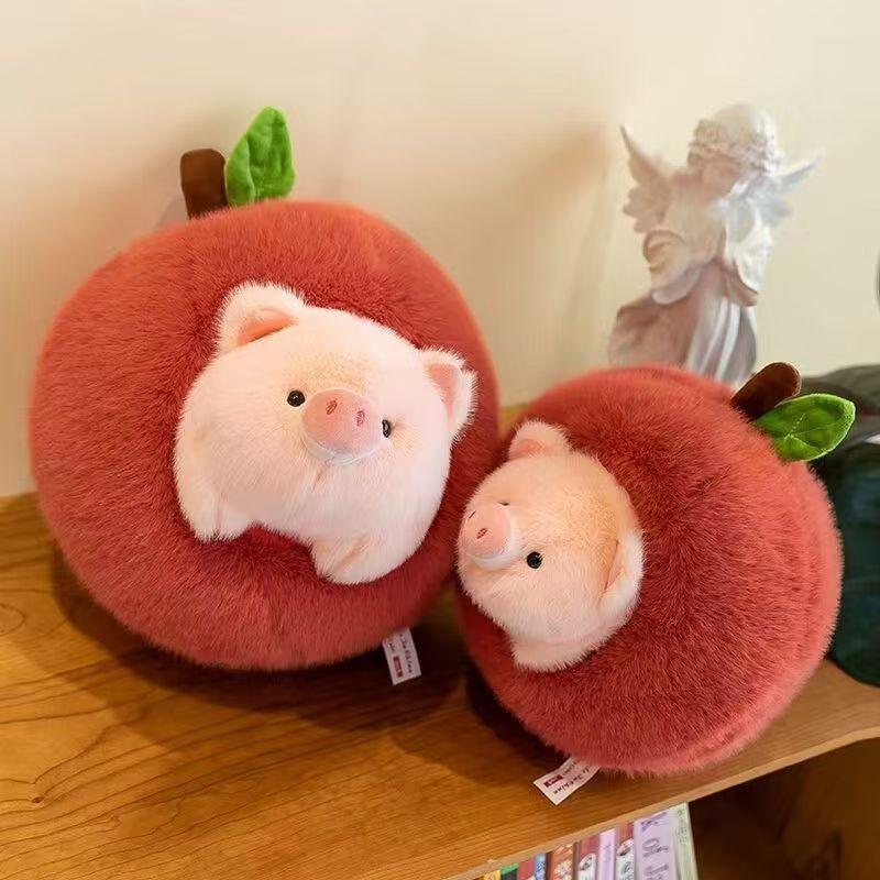 Gấu Bông Heo Táo 2in1 (35/45/55cm) - Lông Mịn An Toàn, Đồ Chơi Cao Cấp, Quà Tặng Dễ Thương Cho Mọi Lứa Tuổi 8