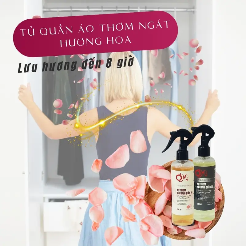 Xịt khử mùi cơ thể nữ thể thao Ôm 250ml lưu hương lâu 6-8h khử mùi mồ hôi quần áo năng động diệt khuẩn thơm quần áo Omxtra 3