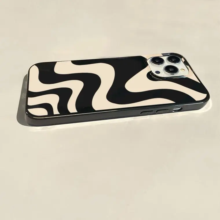 [ LC ] iPhon* Case For 14 Series TPU Soft Case Zebra Print Glossy Candy Case Camera Protection Shockproof For iPhon* 15 14 13 12 11 Plus Pro Max - IP073 2