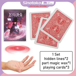 Set Sulap Kartu UFO Terbang, Magic Card Trik Melayang dengan Panduan Pemula