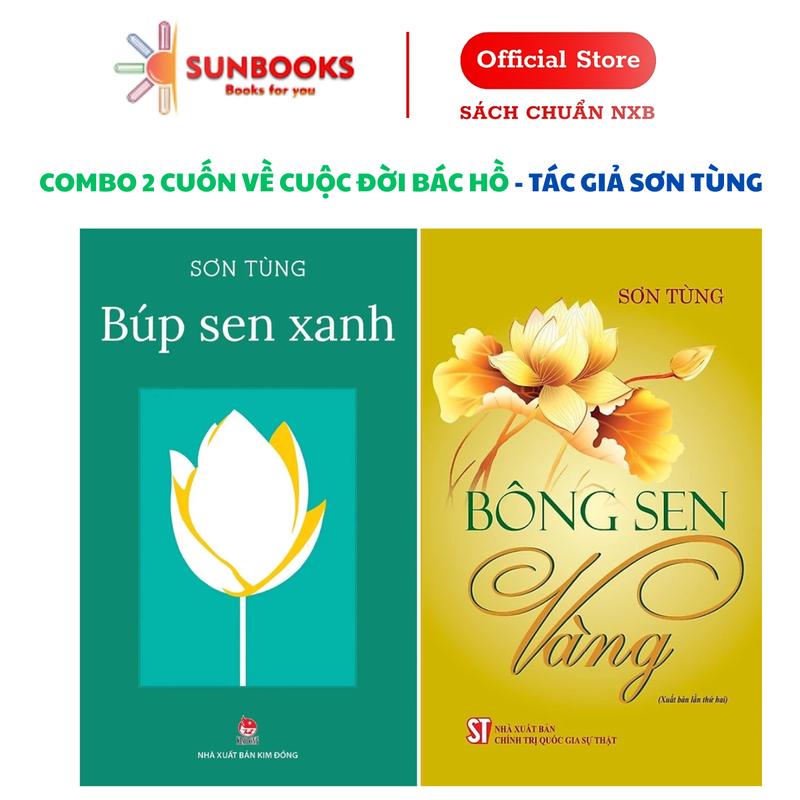 Bộ 2 Cuốn Sách Búp Sen Xanh Và Bông Sen Vàng - Viết Về Bác Hồ - Sơn Tùng - NXB Kim Đồng
