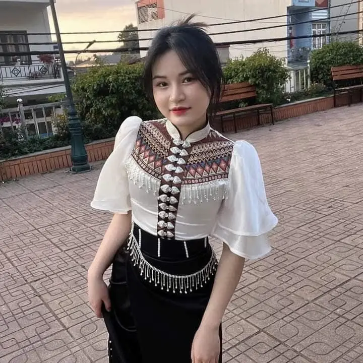 Áo cóm truyền thống dân tộc thái tây bắc Nữ Women Dress Top