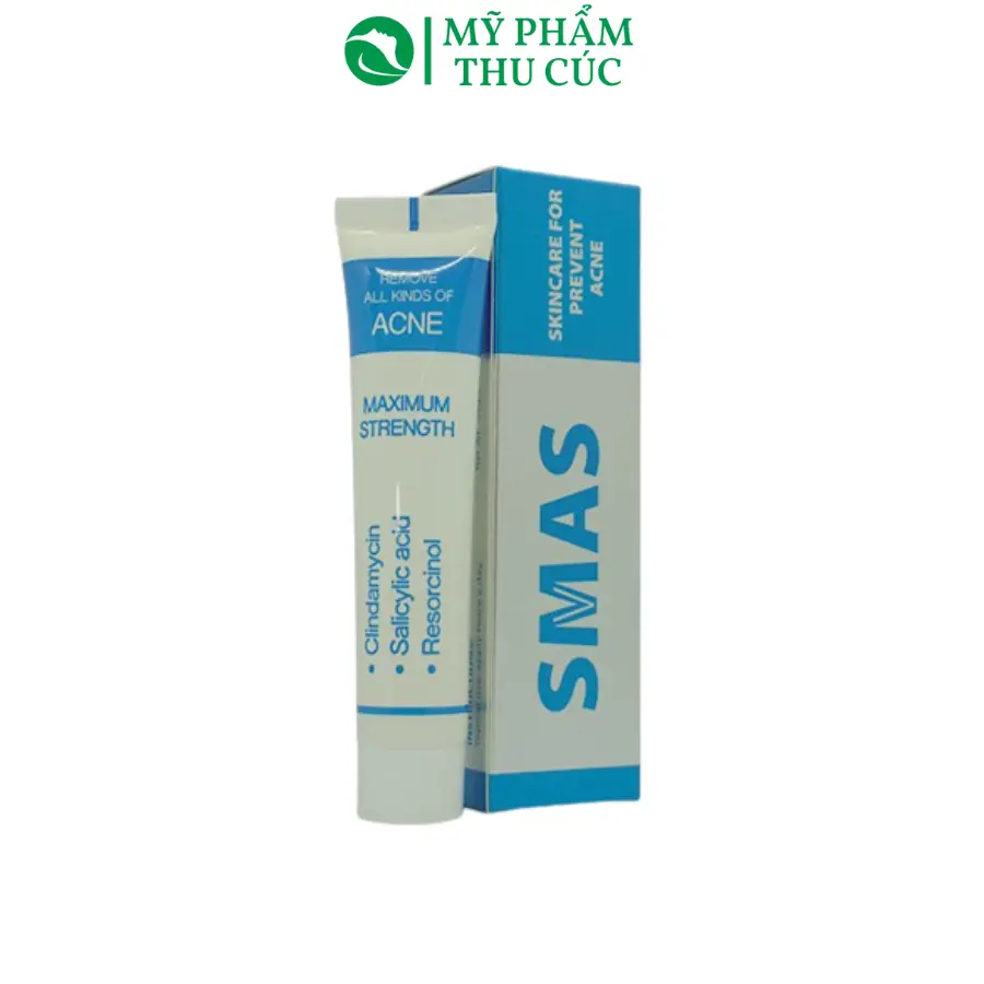 Kem Chấm mụn Smas AcneFree Acne Treatment Cream - Giảm sưng đỏ tức thì, se cồi mụn tuýp 25g