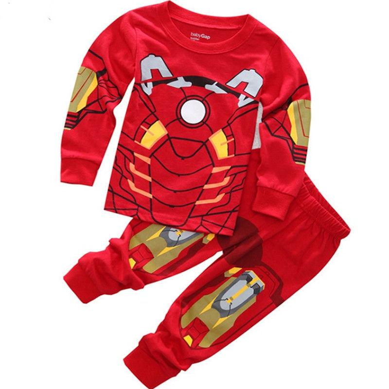 Product Introduction of Quần Áo Trẻ Em, Người Nhện Hoạt Hình Marvel, Bộ Đồ Dài Tay Áo, Đồ Ngủ Batman, Đội Mỹ, Đồ Lót Dài, Người Sắt 4