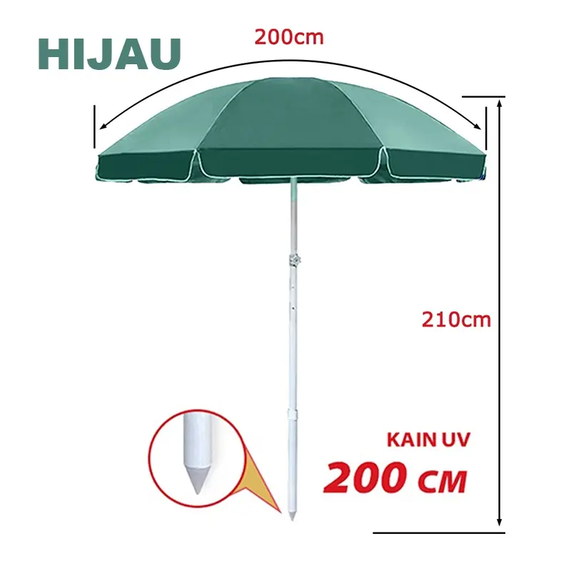 200CM hijau