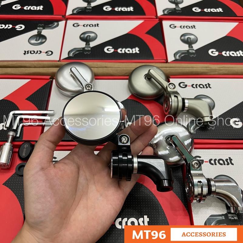 Kính (Gương) Xe Máy G-Crast Tròn Mini Full Xoay Gập 360