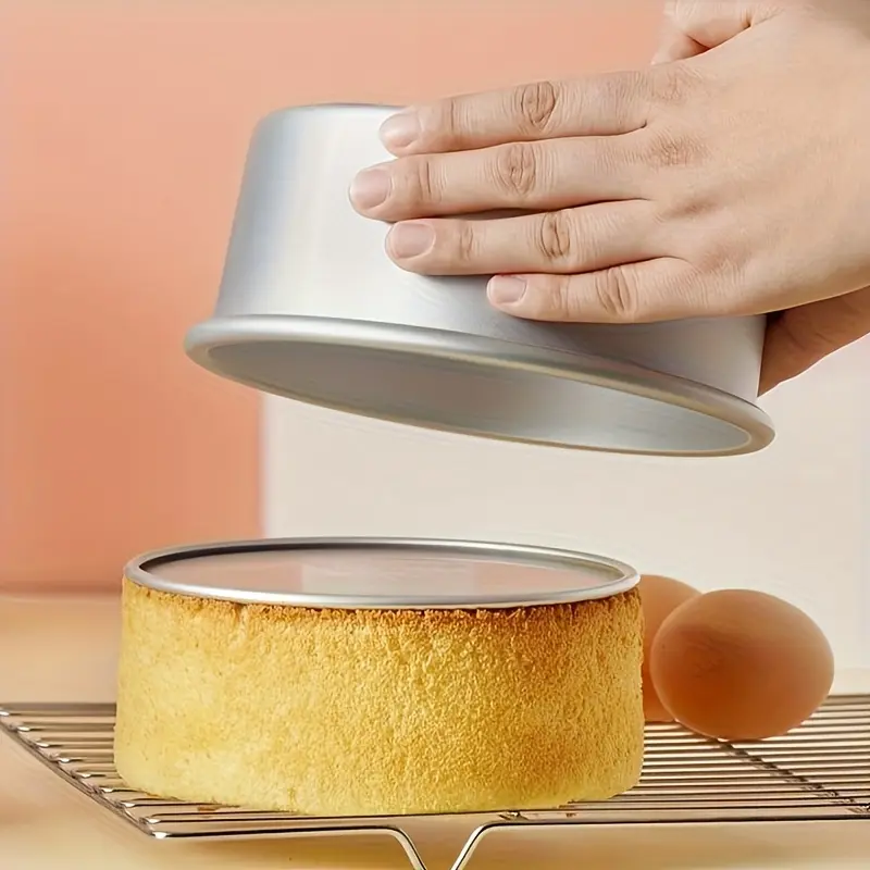 3pcs Cake Pan Set 10.16/15.24/20.32cm Aluminum Cake Molds, with Removable Bottom Round Cake Baking Pan Kitchen Tools 4
