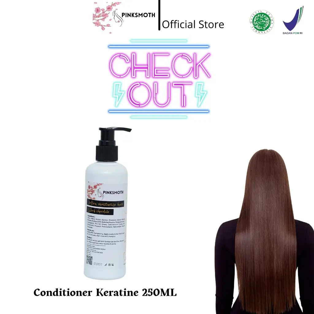 VIRAL CONDITIONER Pelurus Rambut Tanpa Catok PELURUS/PELEMBUT PINKSMOTH VIRAL