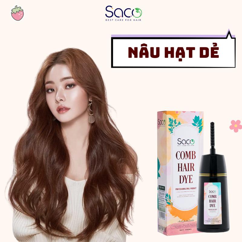 Dầu nhuộm tóc màu Nâu Hạt Dẻ SACO Đổi Màu Tóc