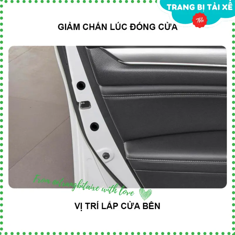 Nút giảm chấn Phụ Tùng ô tô giảm lực đóng cửa cánh bên nắp capo và nắp cốp xe miếng đệm giảm chấn silicon chống sốc xe hơi - NGC 2