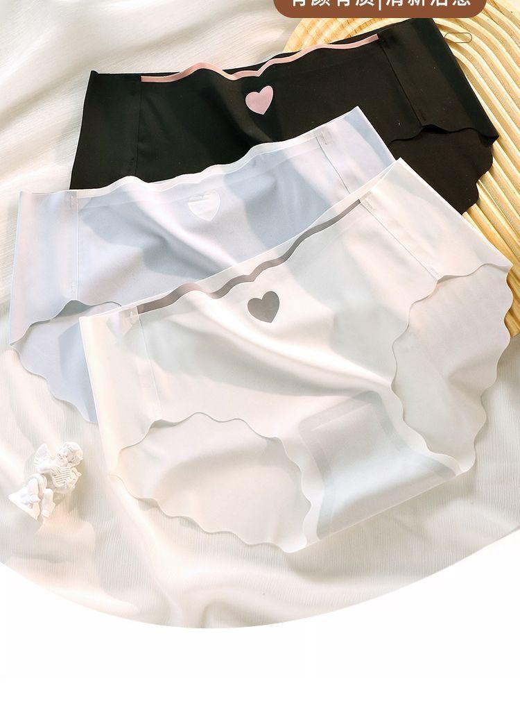 Product Introduction of Quần Lót Không Đường May, Chất Liệu Lụa Lạnh Mùa Hè, Dành Cho Nữ, Mỏng Và Nhanh Khô, Kháng Khuẩn Graphene, Phong Cách Nữ Tính Quần Lót Cạp Trung Gợi Cảm Và Gợi Cảm, Quần Đùi 11