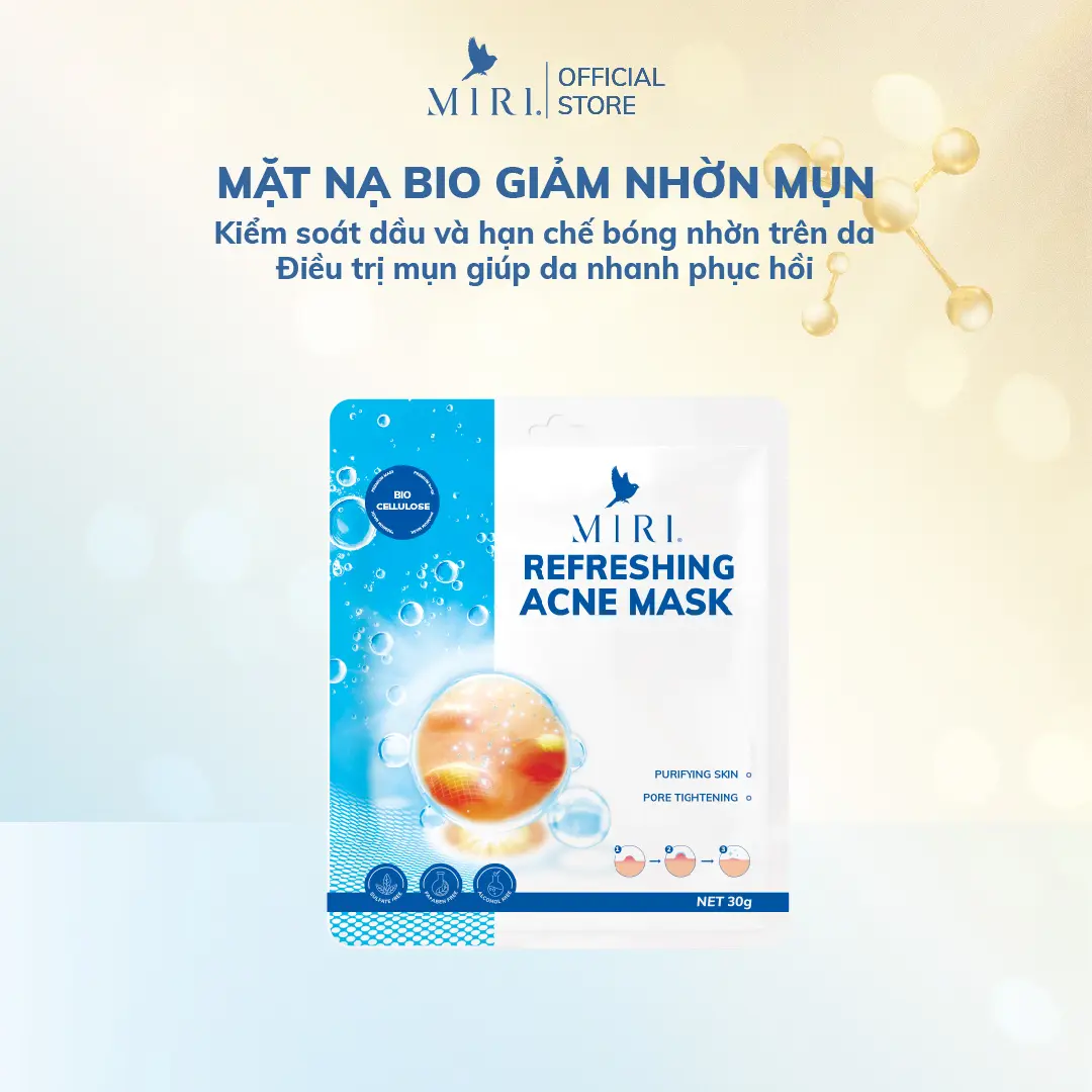 Mặt Nạ Giúp Ngăn Ngừa Mụn Và Giảm Nhờn - Refreshing Acne Mask MIRI (30gr)