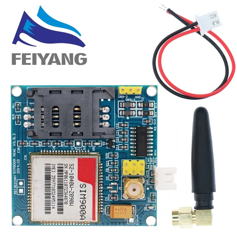 SIM900A SIM900 MINI V4.0 Wireless Data Transmission Module GSM GPRS Board Kit w/Antenna