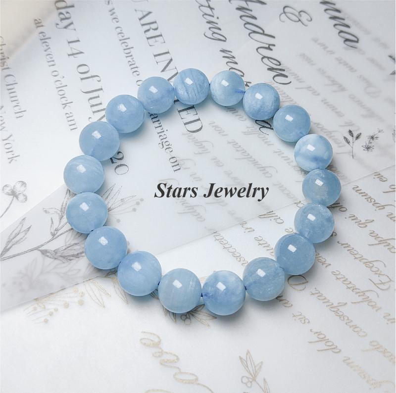 Product Introduction of Vòng Tay Aquamarine, Đá Tự Nhiên, Dành Cho Phụ Nữ, Độc Đáo Ins, Cao Cấp, Tinh Tế, Trắng Ngọt Ngào, Quà Sinh Nhật Cho Bạn Gái, Miễn Phí Vòng Tay 18