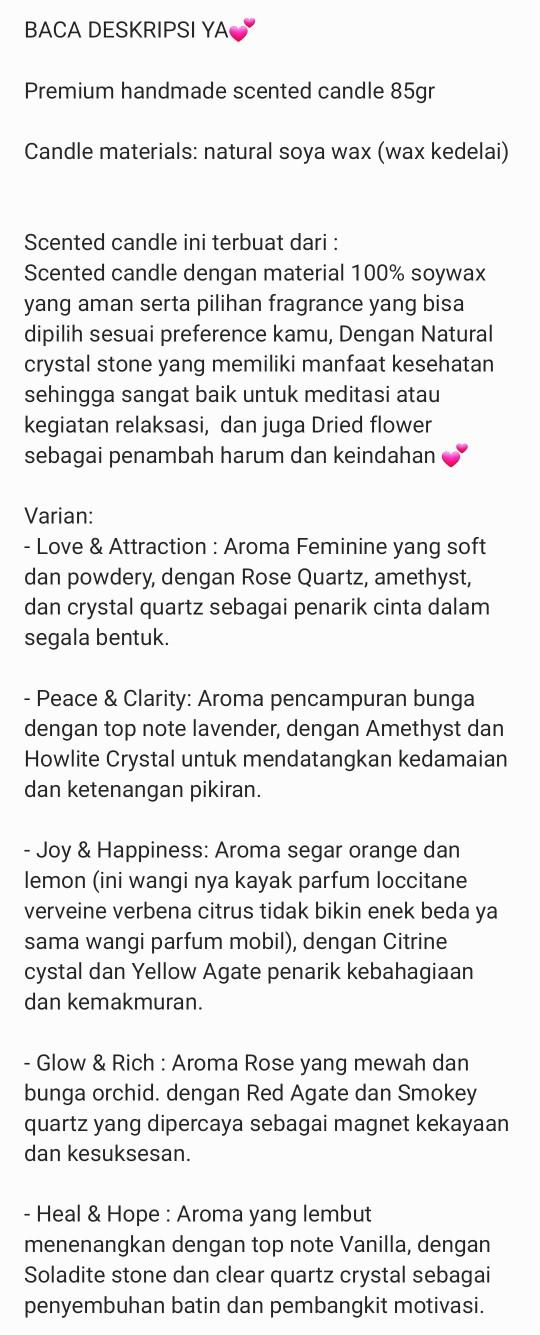Product Introduction of FeudeAnnora - Lilin Aromaterapi Scented Candle with Dried Flowers - Sweets Edition 85gr 1
