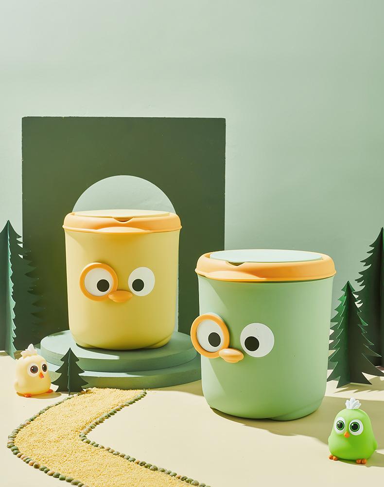 Product Introduction of Thùng Rác Để Bàn, Mini Và Dễ Thương, Thích Hợp Cho Văn Phòng Và Gia Đình, Phong Cách Ins, Đơn Giản, Có Nắp, Thùng Đựng Đồ Nhỏ [Còn Hàng] Đồng 4