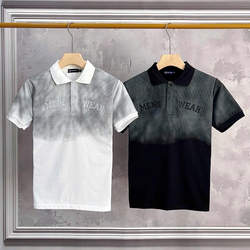 cb255 45-90kg Áo polo Nam Tay ngắn dáng slimfit Thêu menswear vải cotton co dãn 4 chiều mát Rẻ Đẹp bigsize Thời Trang