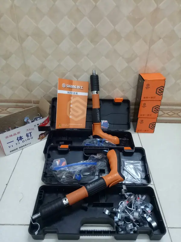 Súng Bắn Đinh, Máy Bắn Đinh Hạt Nổ Mẫu mới 2022 Bắn Đinh Bê Tông ( Tặng Kèm 20 Đinh ) 7