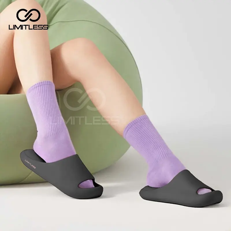 Sandal Slop Wanita Nagita Kekinian Ringan Sendal Slop Cewek Premium Lucu Fashion Korea Aesthetic Eva Sendall Shoes sandal  tapak  tinggi  dan  tebal 6