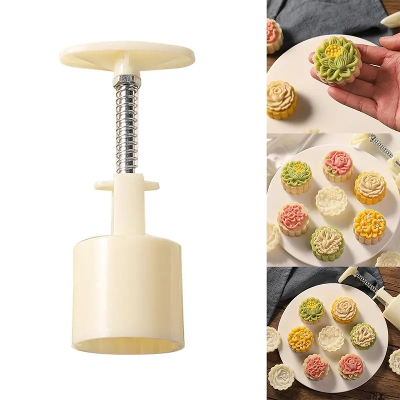 Flower-Shaped Mooncake Mold Mid-Autumn Festival Mooncake Machine ...