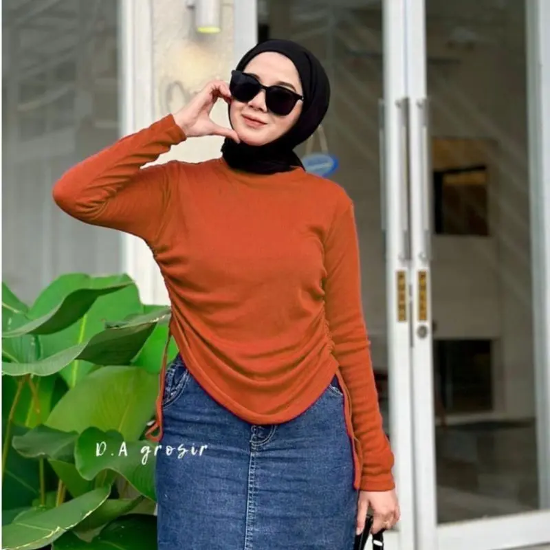 BLOUSE KNIT WANITA MODEL TERBARU / BLOUSE SERUT TERBARU