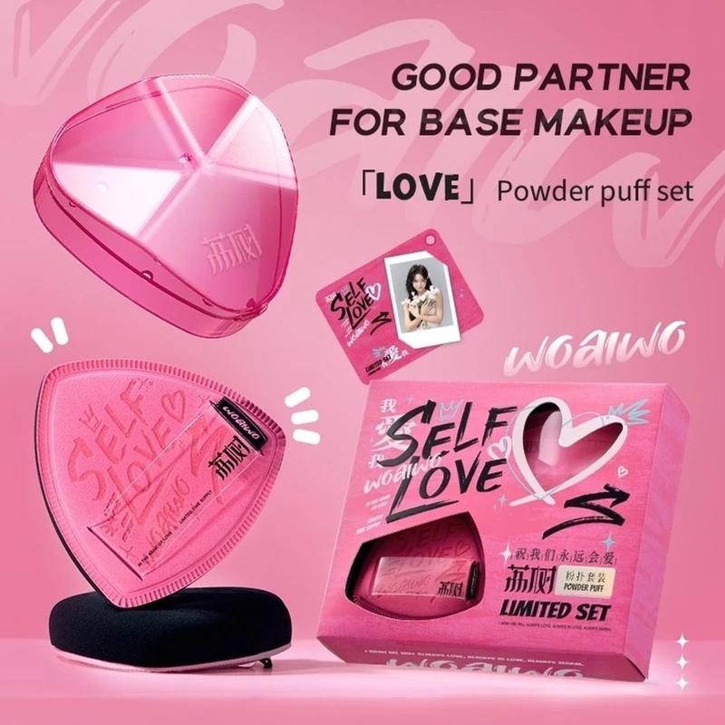 [HỎA TỐC] Set 2 bông mút Lishu Self Love phiên bản giới hạn tán nền mỏng nhẹ 0