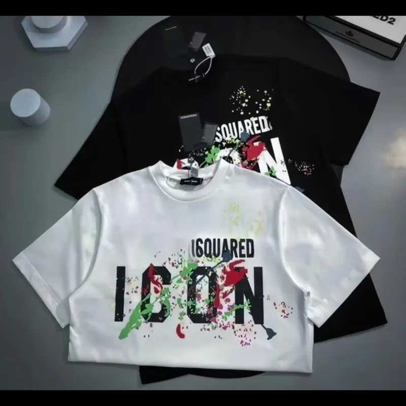 áo thun nam nữ i Co n vẩy sơn cao cấp chất liệu cotton poly co giãn 4 chiều siêu hot 2024 Menswear Cổ Tròn 1