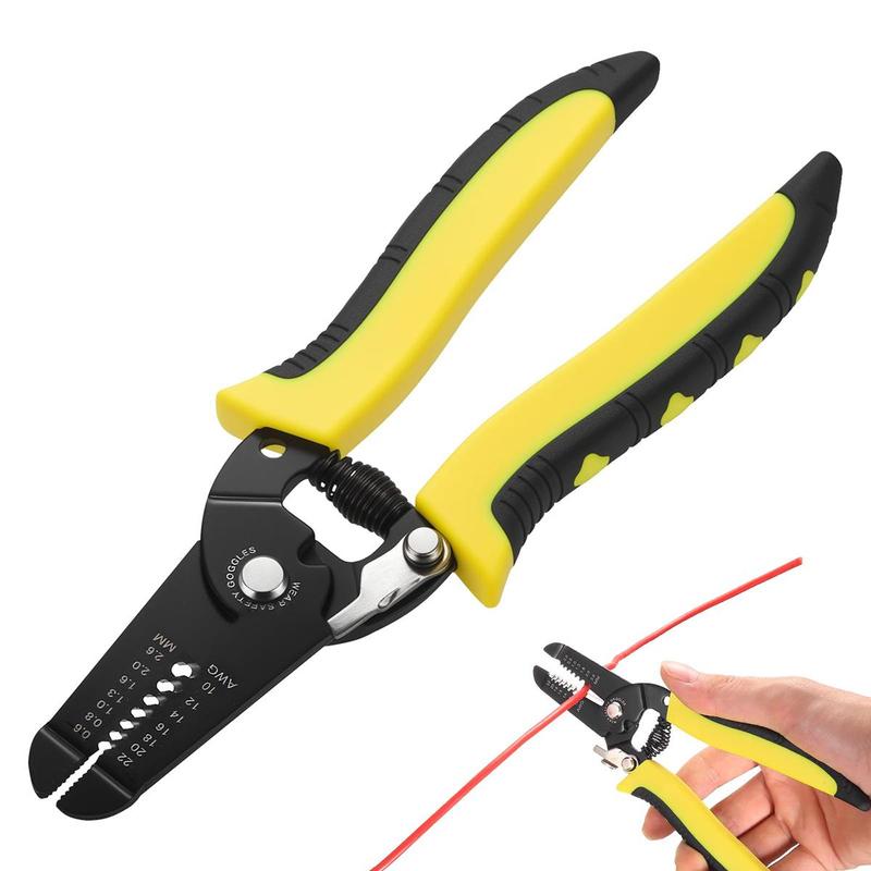Kìm đa năng 7 inch loại nặng dùng để bóc vỏ và cắt dây cáp, dụng cụ bóc dây…