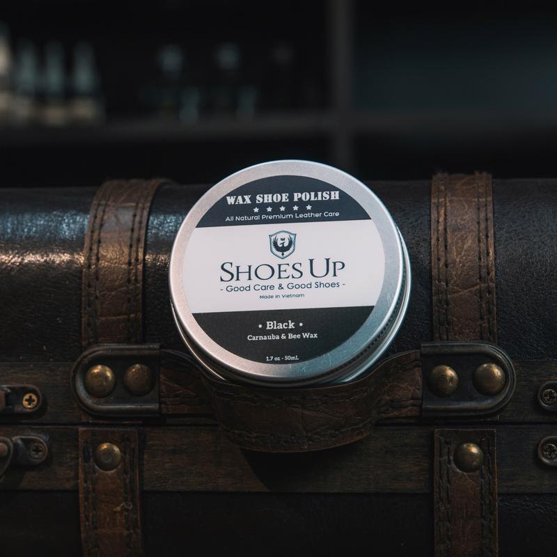 Shoes Up Wax Shoe Polish - Xi Sáp đánh bóng Giày Da thành phần từ Thiên Nhiên si  đen xidanh  giay Nam