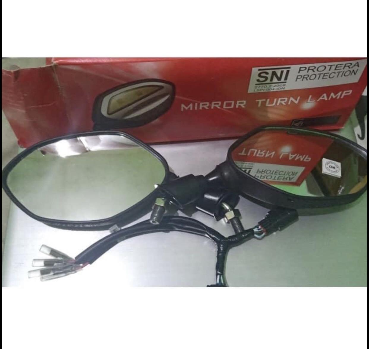 spion led bubut plat kt pendek 3 jari bikin kece motor anda