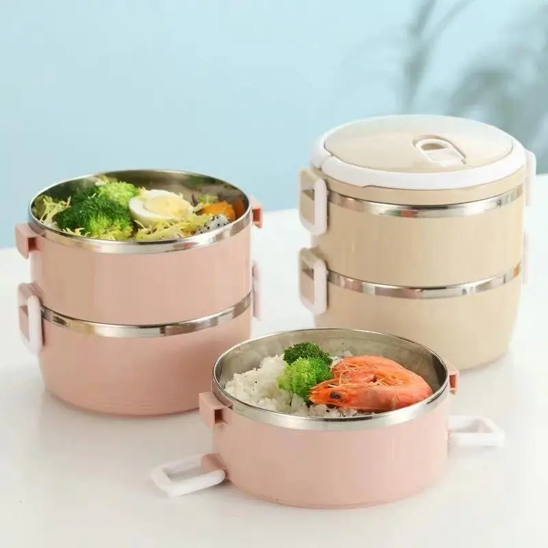Hộp cơm giữ nhiệt 2 ngăn, 4 ngăn ruột inox cao cấp