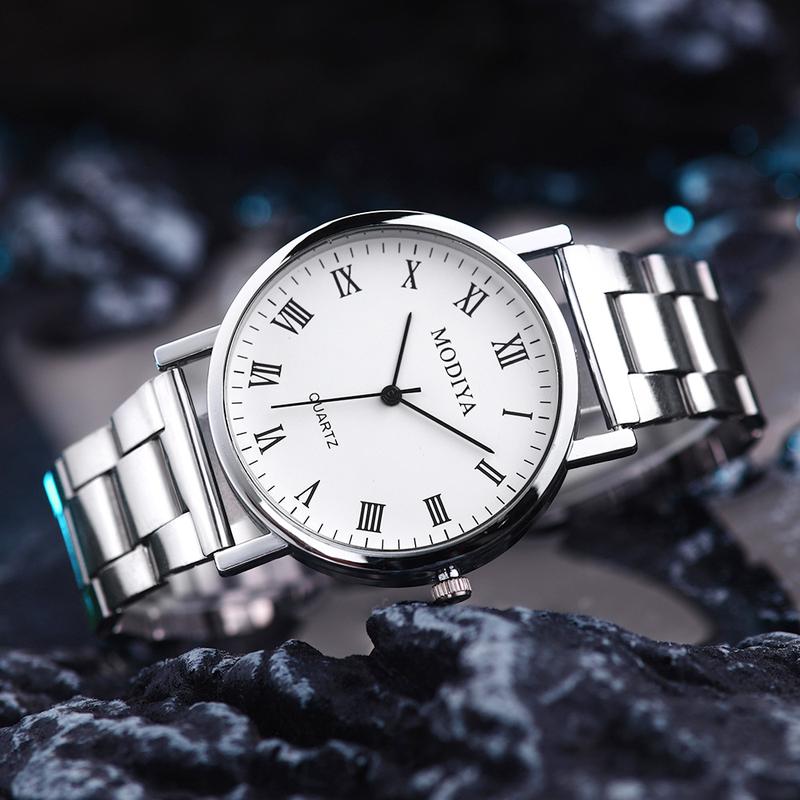 Product Introduction of Men Casual Stainless Steel Mesh Belt Watch Simple Dial Quartz Watch Round Dials Business Wristwatch Erkek Kol Saati Reloj Hombre 7