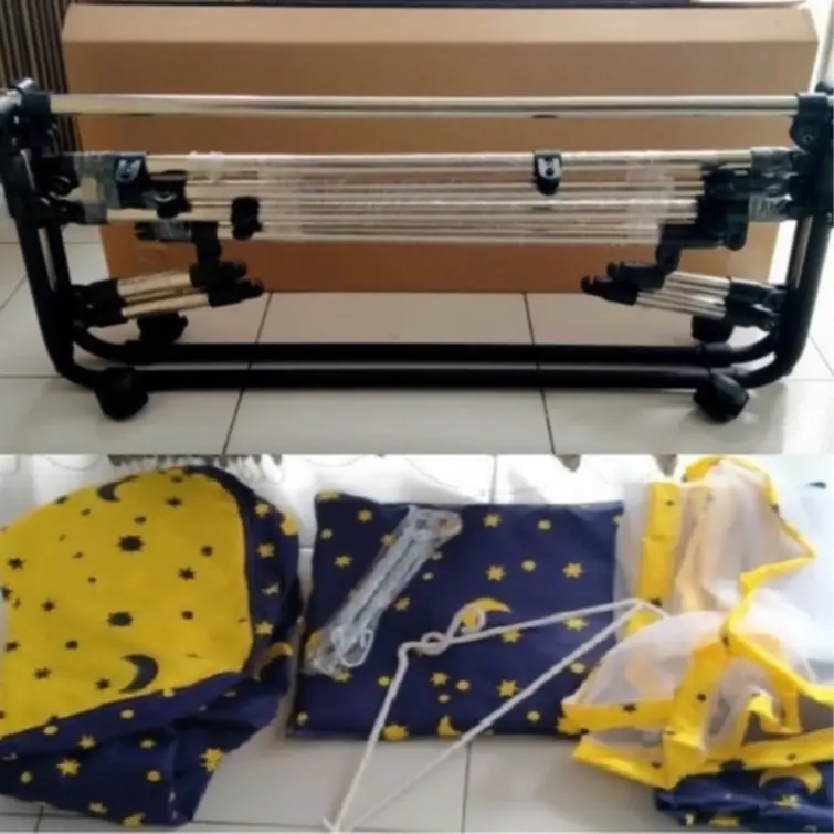 Tiang Ayunan Bayi Stainless (TERBARU MODEL LIPAT LEBIH BAGUS dan PRAKTIS) 1