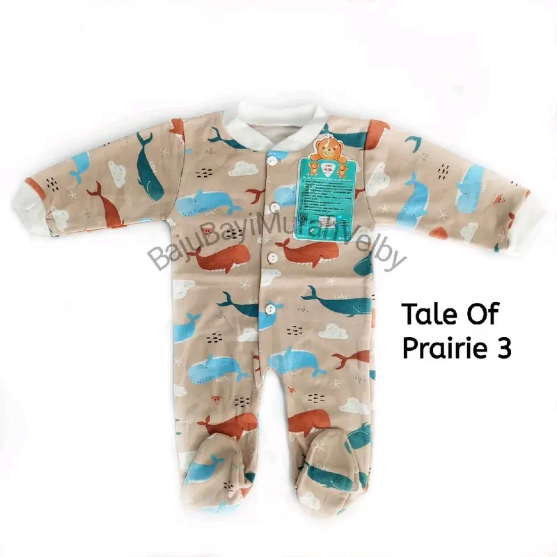 Libby Baju Bayi Jumprr Tutup Kaki Size Newborn 0-3 Bulan Baru lahir 5