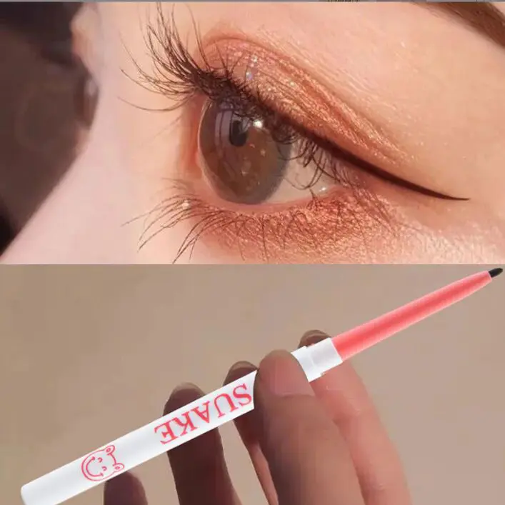 Bút kẻ mắt màu hồng, bút gel, bút kẻ mắt không thấm nước, chống mồ hôi và không vết bẩn, bút gel kẻ mắt lụa rất mỏng, gel dạng lỏng chống nhòe lâu dài Cosmetic Mỹ Phẩm 0