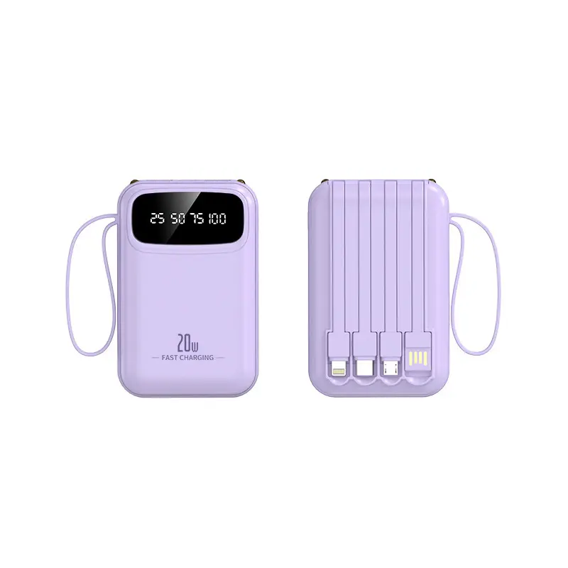Pin Sức Mạnh, Với Cáp, 20000 MA, Dung Lượng Lớn, Cầm Tay Nhỏ Nguồn Điện, Quà Tặng, Logo In, Bán Buôn 4