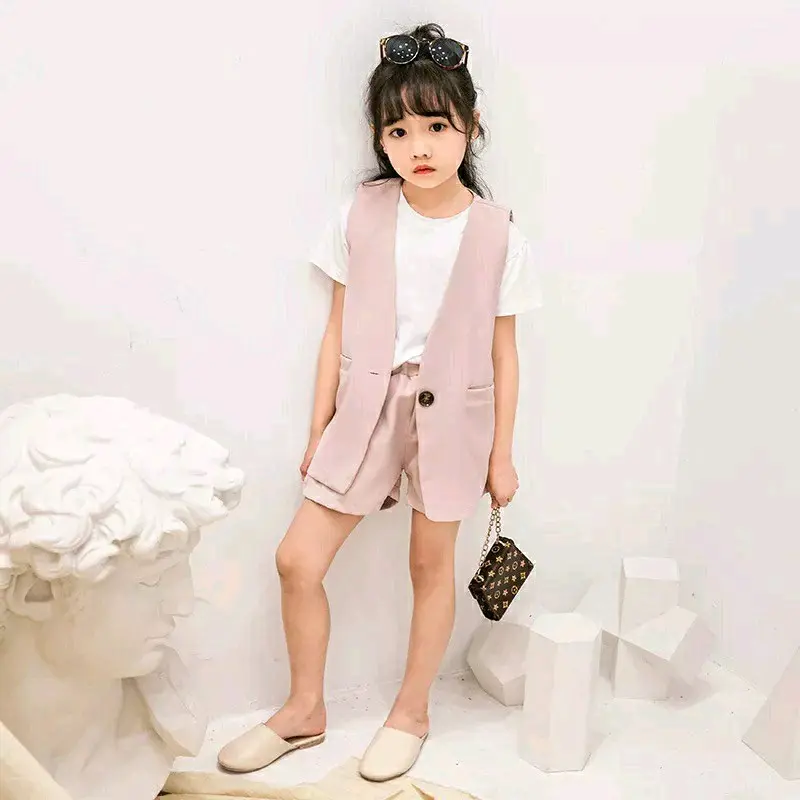 Setelan Anak Perempuan Yoona 3 in 1 Korea Style - Top, Pant, Blazer Baju Fashion Pakaian Kids 0