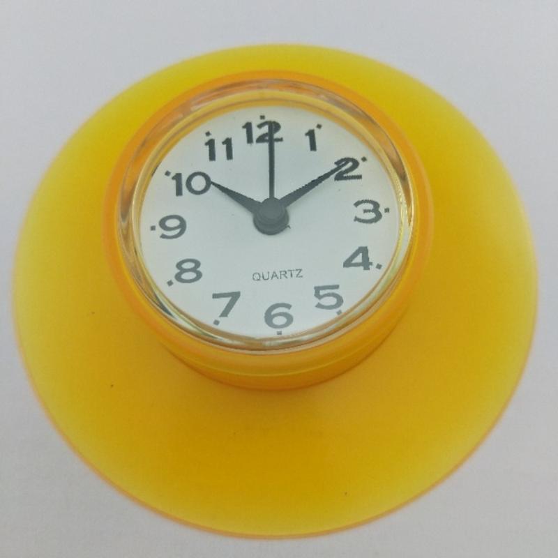 Product Introduction of Decoration Mini Shower Clock with Suction Cup Round Waterproof Wall Clock Gift Small Quartz Clock Kitchen Living Bathroom 20