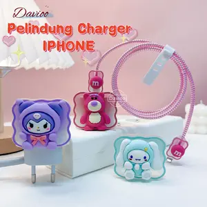 DAVIOO Pelindung FOR IPHONE 20W | Set 5 PCS Paket Cover Pelindung Kepala Charger & Kabel Untuk Charger Original FOR IPHONE 20W