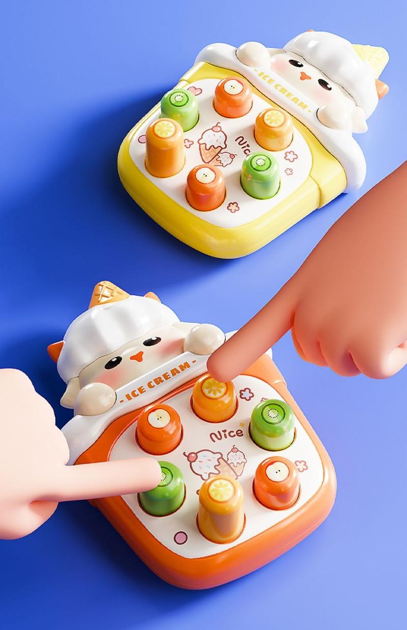 Product Introduction of Đồ Chơi Whac-a-Mole Lòng Bàn Tay Mini Âm Nhạc Bấm Cho Trẻ Em, Bộ Ghép Hình Giáo Dục Sớm, Thích Hợp Cho Bé Trai Và Bé Gái, Nhấn Ngón Tay, Trẻ Nhỏ Nhận Thức Hình Dạng, [Hình Thông Minh] 9