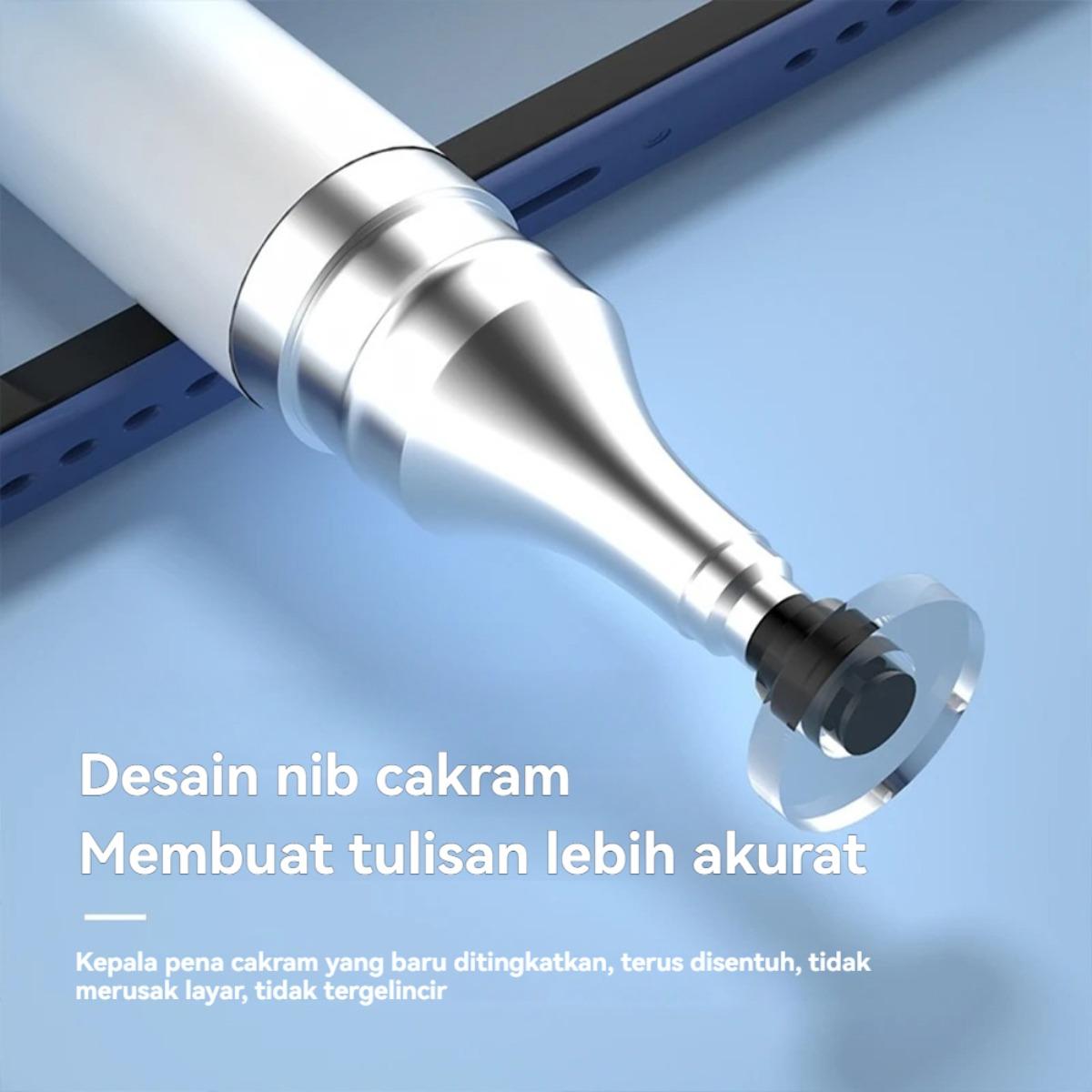 【2-in-1 Super Sensitif】Pena Stylus Silikon Universal: Responsif, Presisi, & Multi-Fungsi untuk Menggambar, Memotong, dan Memantulkan di Semua Tablet & Ponsel