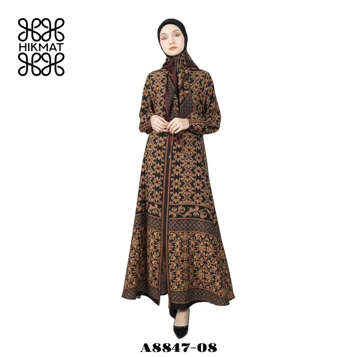 ABAYA HIKMAT FASHION ORIGINAL A8847-08